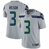Nike Seattle Seahawks #3 Russell Wilson Grey Alternate NFL Vapor Untouchable Limited Jersey,baseball caps,new era cap wholesale,wholesale hats